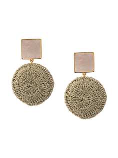 Lizzie Fortunato Jewels woven basket earrings