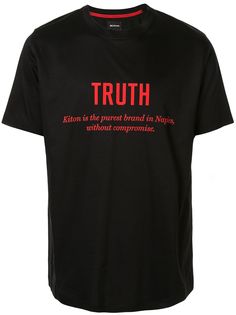 Kiton футболка с надписью