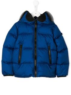 AI Riders on the Storm hooded puffer jacket