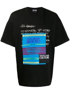 Versace Jeans Couture short sleeved printed logo T-shirt