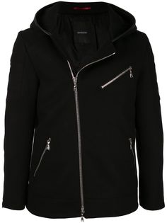 Loveless off-centre zipped jacket