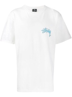 Stussy футболка с контрастным логотипом