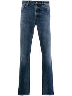 Z Zegna distressed straight-leg jeans