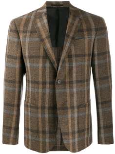 Z Zegna checked single breasted blazer