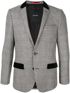Loveless fitted plaid blazer