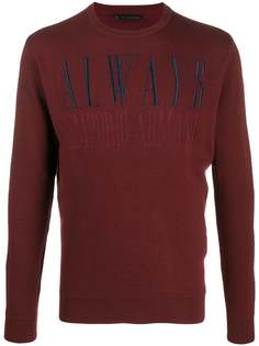Emporio Armani embroidered always jumper