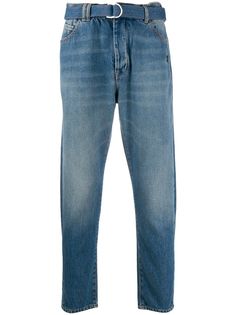 Off-White belted slim jeans