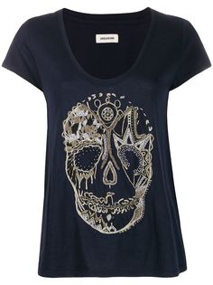 Zadig&Voltaire футболка с вышивкой
