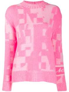 Iceberg patchwork knitted jumper