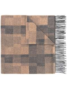 Ermenegildo Zegna check print scarf