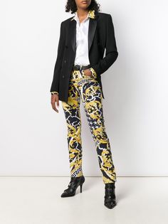 Versace рубашка с принтом Barocco