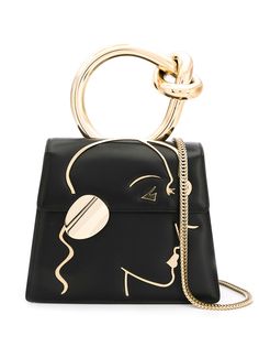 Benedetta Bruzziches illustrative face mini bag