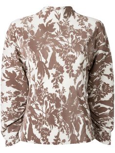 Goen.J блузка с длинными рукавами и цветочным принтом