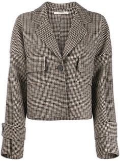 Odeeh houndstooth-print jacket