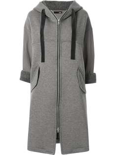 Frei Ea elongated hoodie coat