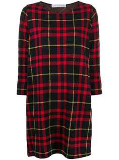 Harris Wharf London tartan knitted shift dress