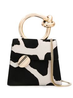 Benedetta Bruzziches cow print mini bag