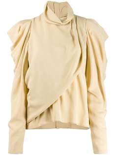 Lemaire draped front blouse