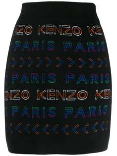 Kenzo юбка мини с логотипом