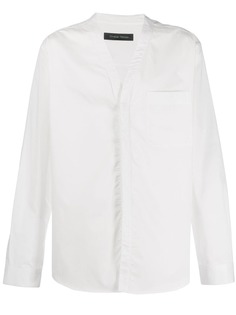 Christian Pellizzari рубашка узкого кроя с V-образным вырезом