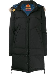 Parajumpers пуховик с меховой отделкой на капюшоне