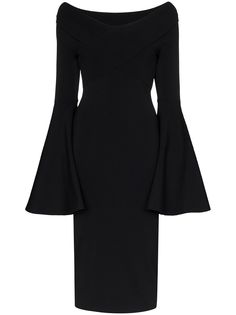 Solace London трикотажное платье миди Ophira