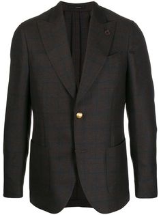 Lardini однобортный пиджак в клетку