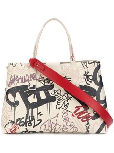 Zanellato сумка-тоут с принтом граффити