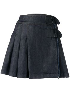 Benetton джинсовая юбка со складками