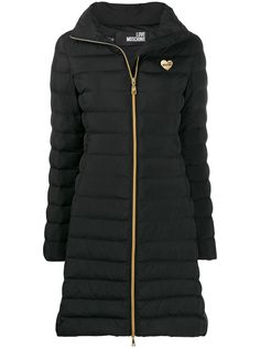 Love Moschino дутое пальто длины миди