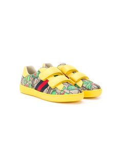 Gucci Kids кроссовки Smiling Plants с узором GG