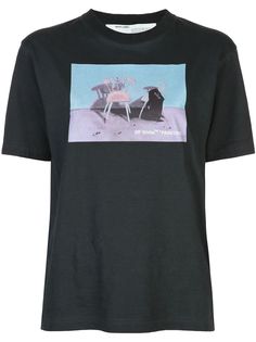 Off-White футболка с принтом