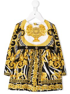 Young Versace платье с принтом Baroque