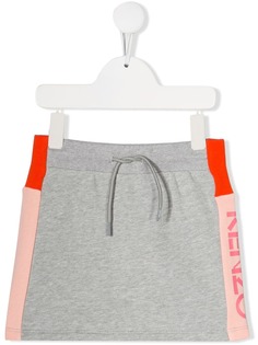 Kenzo Kids юбка с поясом на шнурке и логотипом