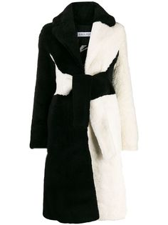 Saks Potts Wrapis two-tone coat