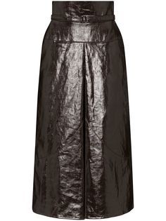 Lemaire belted high-waist midi skirt
