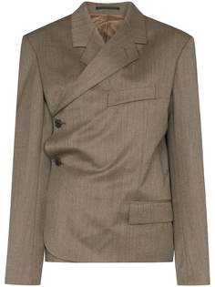 Martine Rose wrap-around side-button blazer