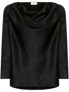 Lemaire cowl-neck pouf sleeve blouse