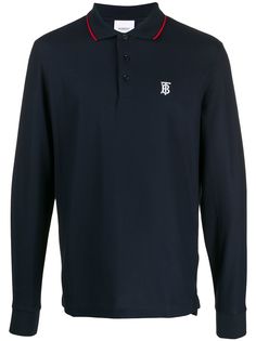 Burberry embroidered logo polo shirt