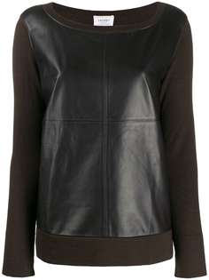 Snobby Sheep contrast texture square neck sweater