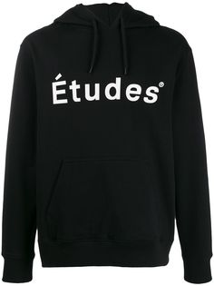 Études logo print hoodie