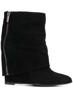 The Seller foldover wedge boots