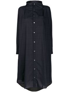 Zucca checked shirt midi dress