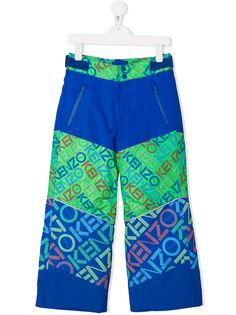 Kenzo Kids logo print ski trousers