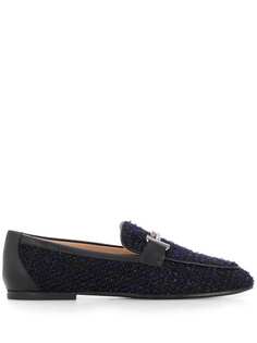 Tods two-tone tweed loafers Tod`S