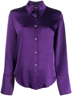 Nanushka curved hem blouse