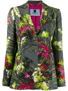 Blumarine single-breasted floral-print blazer