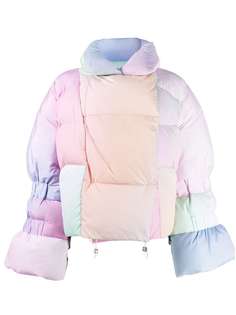 Saks Potts oversized colour block puffer jacket