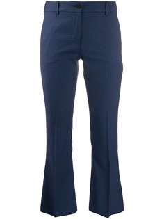 Alberto Biani check kick flare trousers