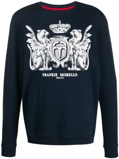 Frankie Morello printed crest-logo sweatshirt